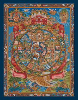 Wheel of Life Thangka - (18" * 24")