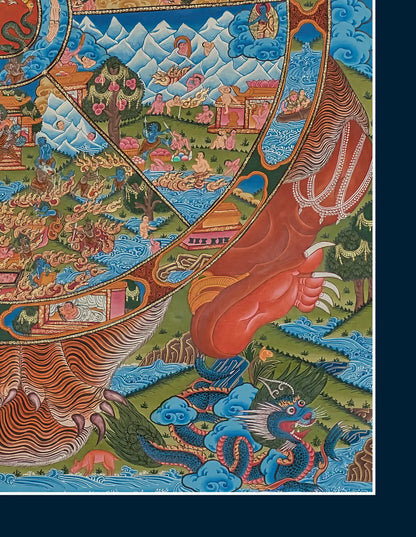 Wheel of Life Thangka - (18" * 24")