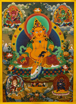 5-Zambala Thangka - (21" * 30")