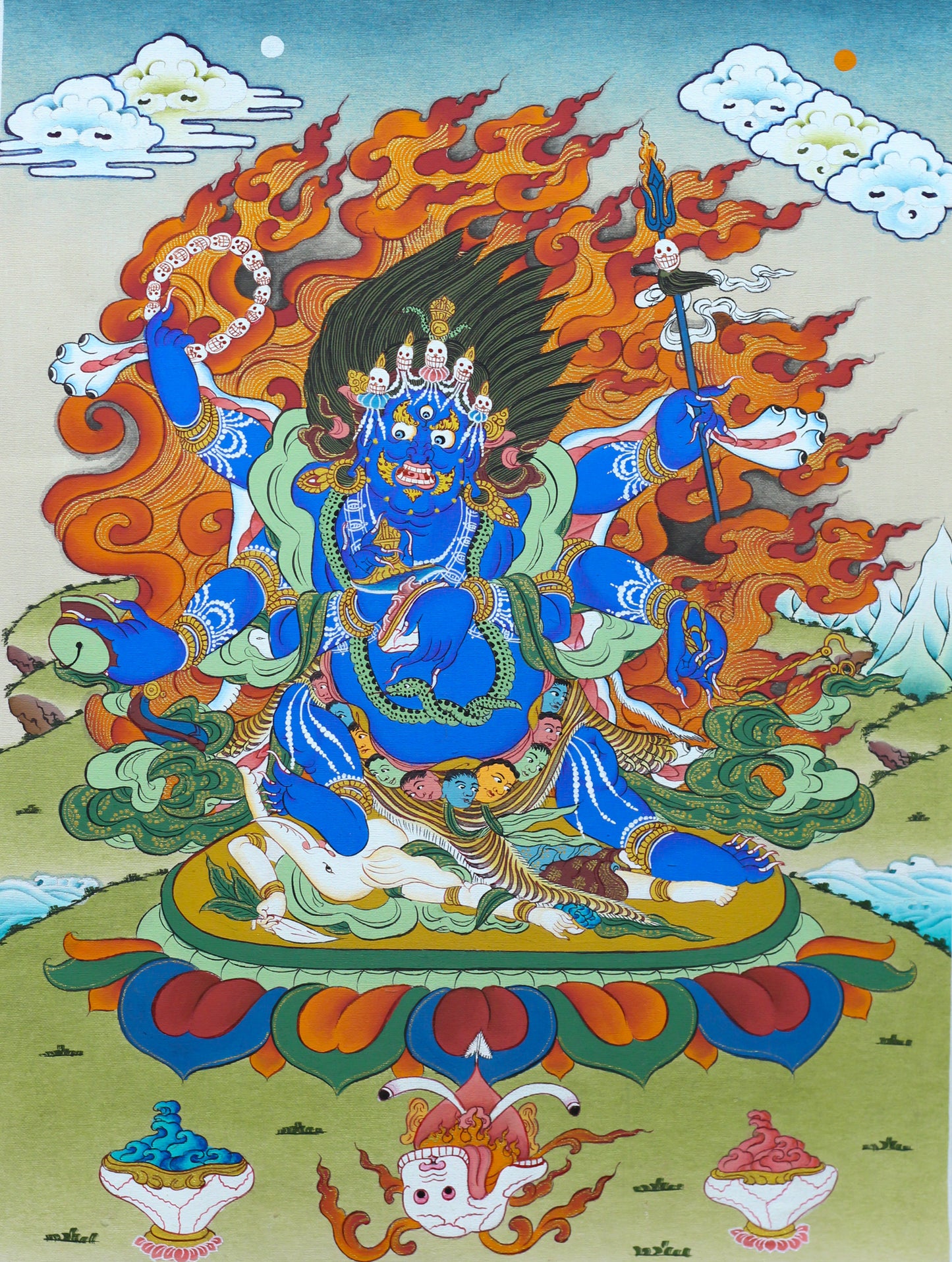 6 Arms Mahakala Thangka