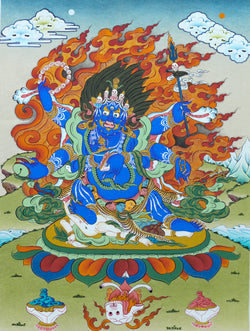 6 Arms Mahakala Thangka