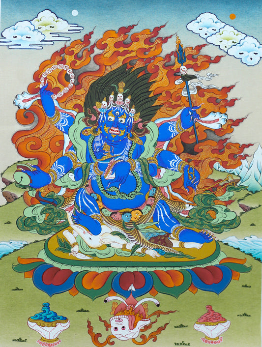 6 Arms Mahakala Thangka