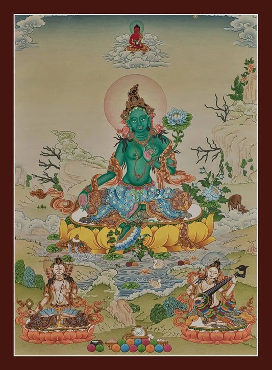 Green Tara Thangka