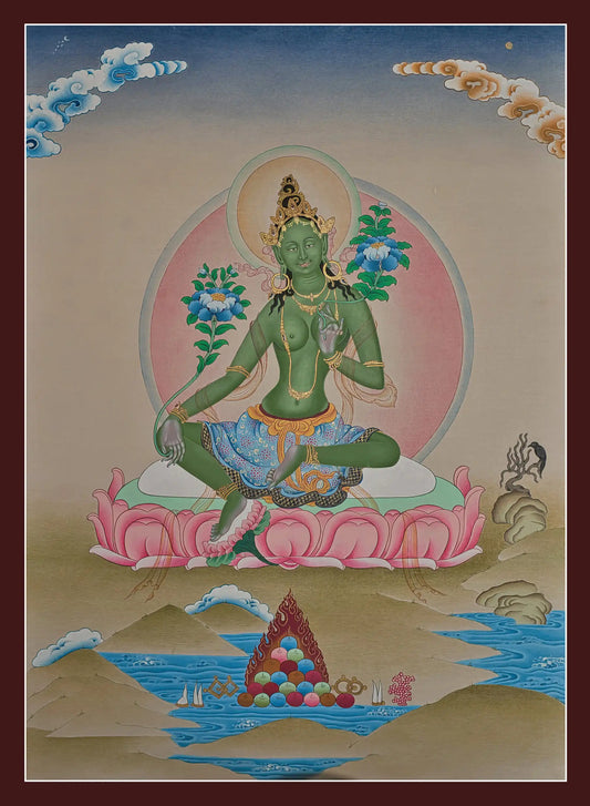 Green Tara Thangka