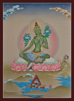 Green Tara Thangka