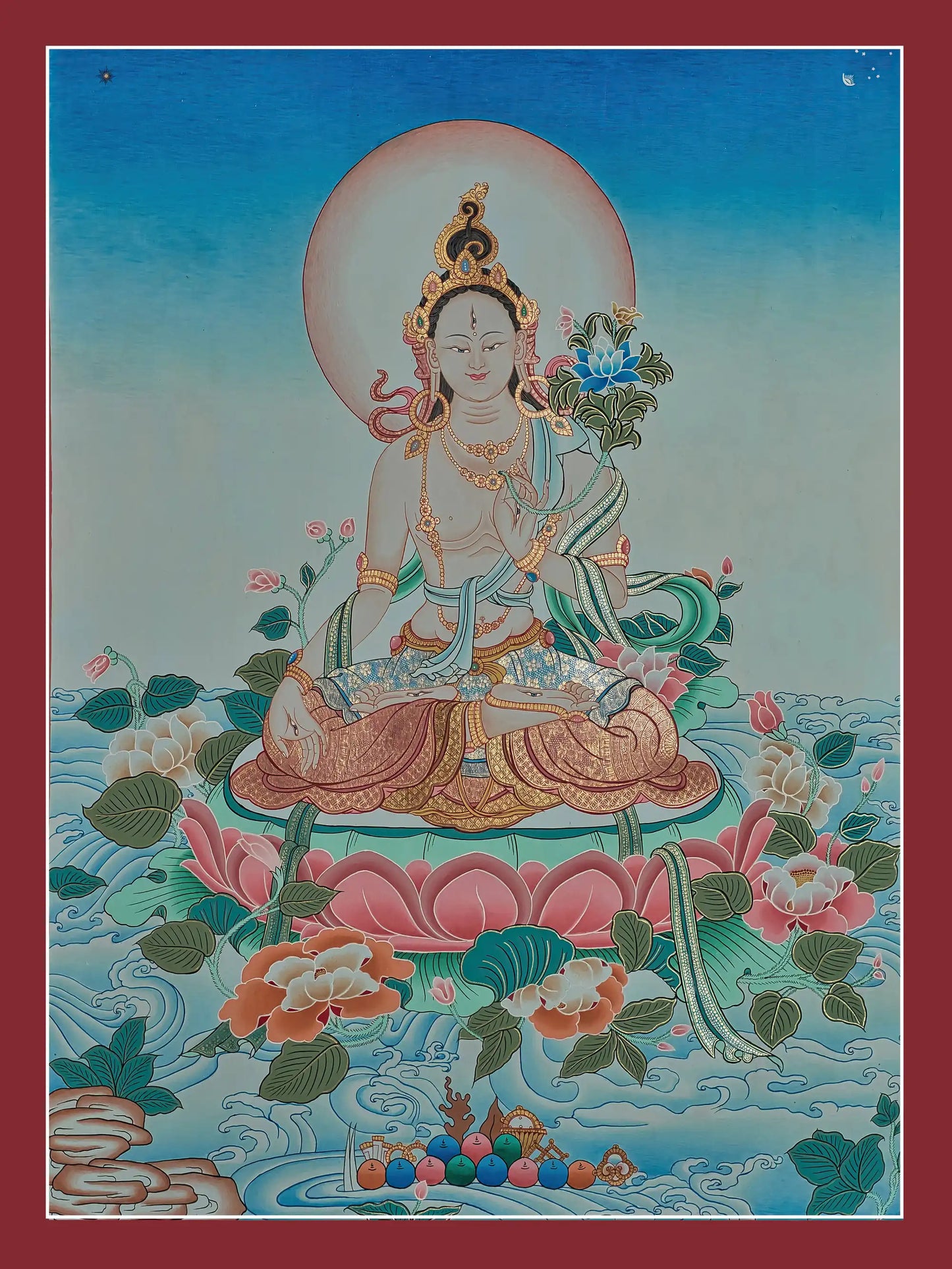 White Tara Thanka