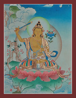 Manjushri Thangka - (18" * 24")