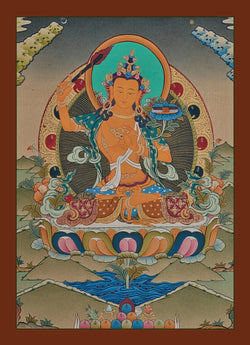 Manjushri Thangka - (16" * 22")