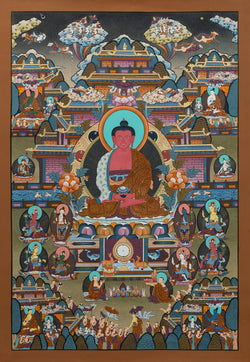 Amitabha Buddha Thangka - (16" * 24")