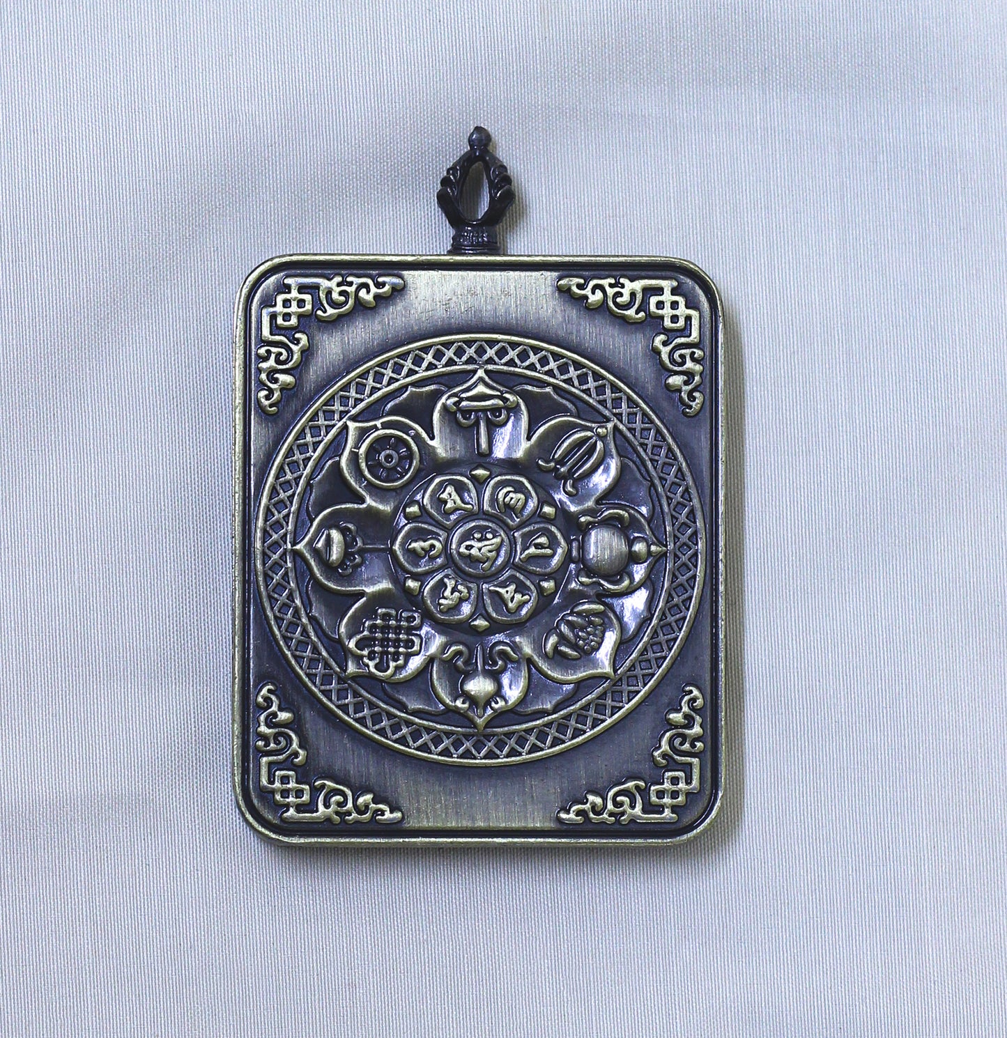 Sacred Mahakala Thangka Locket | Handcrafted Tibetan Ghau Pendant