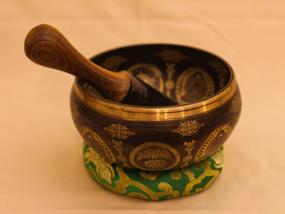 Buddha Engraved Singing Bowl (Machine Made)