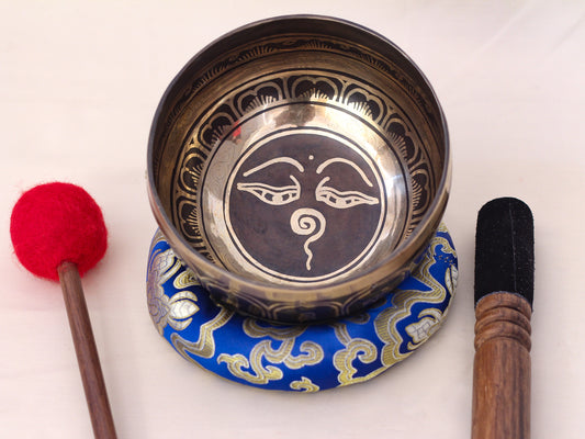 Buddha Eye Engraved Singing Bowl