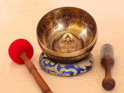 Chenrezig Engraved Singing Bowl