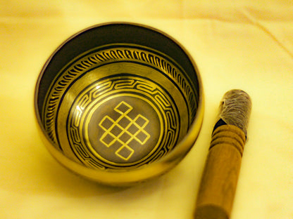 Infinite Knot Engraved Singing Bowl