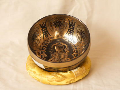 Ganesh Engraved Singing Bowl