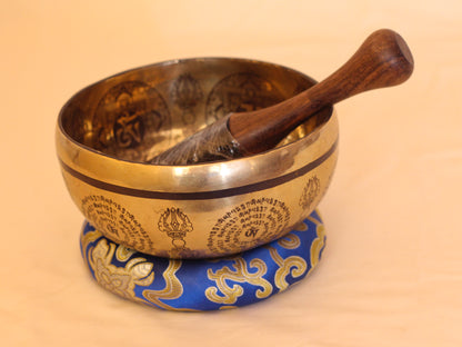 Chenrezig Engraved Singing Bowl