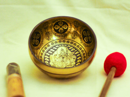 Guru Rinpoche Engraved Singing Bowl