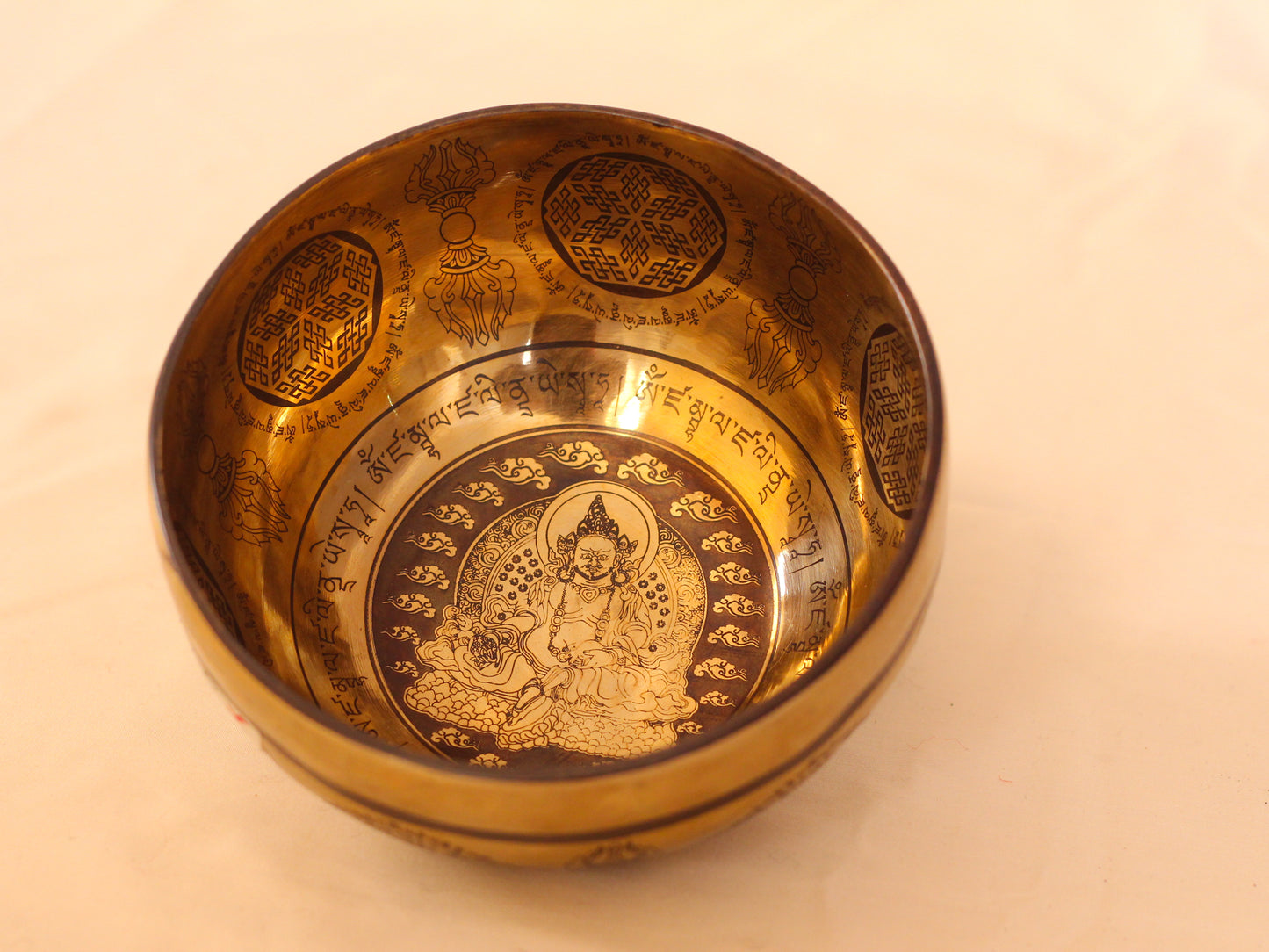 Jambhala Engraved Singing Bowl