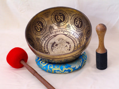 Jambhala Engraved Singing Bowl