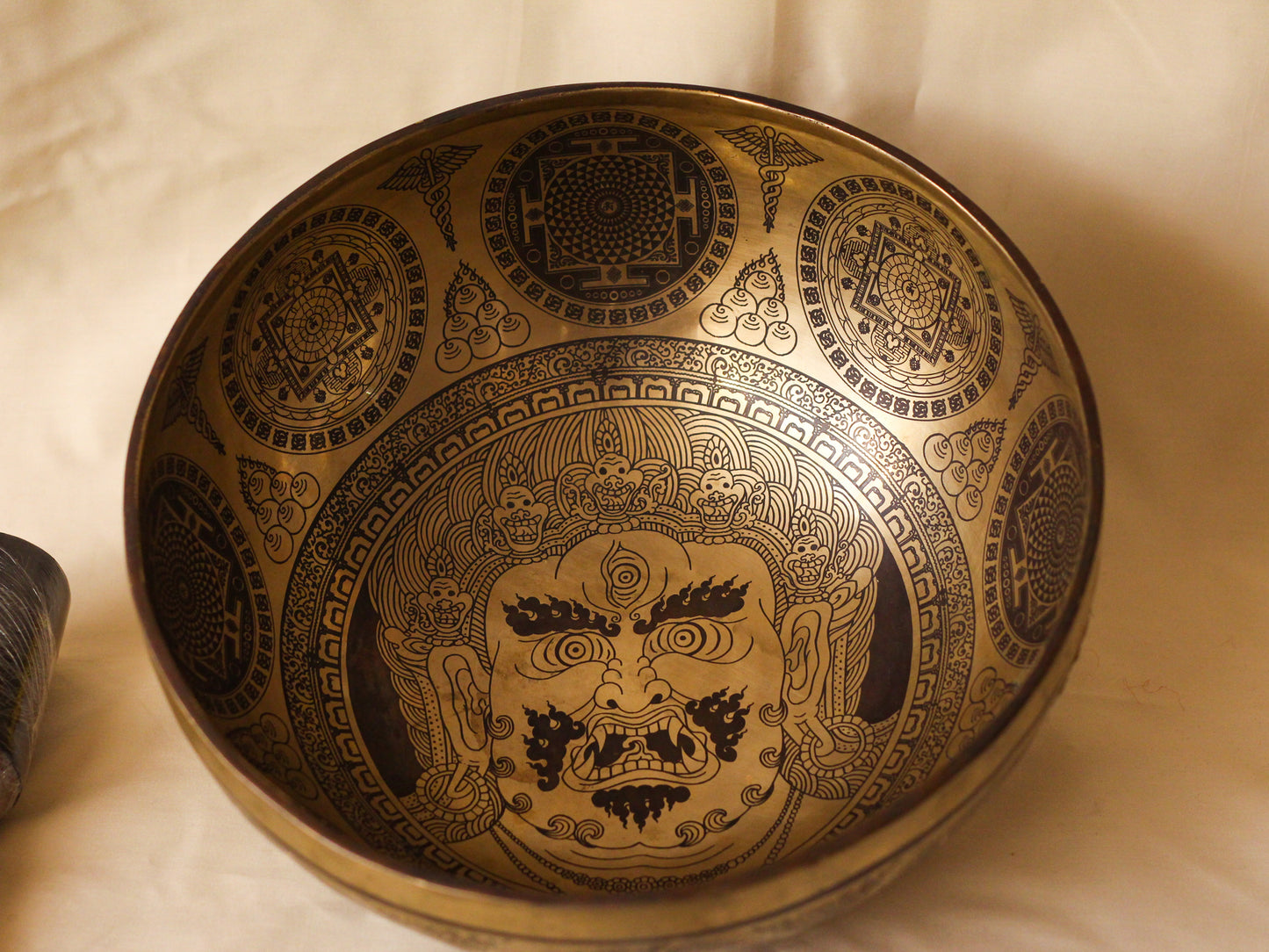 Mahakala Engraved Singing Bowl