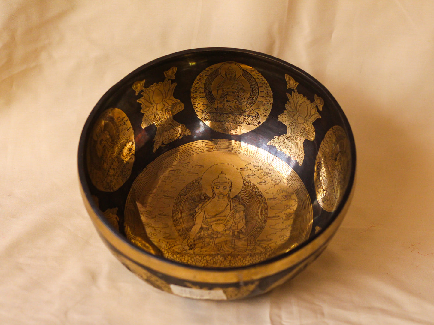 Medicine Buddha Engraved Singing Bowl