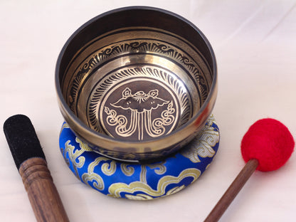Umbrella Engraved Singing Bowl