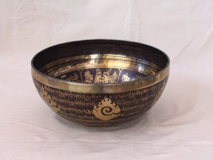 Eye Engraved Singing Bowl (Large)