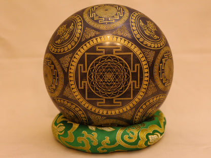 White Tara Engraved Singing Bowl (Machine Made)