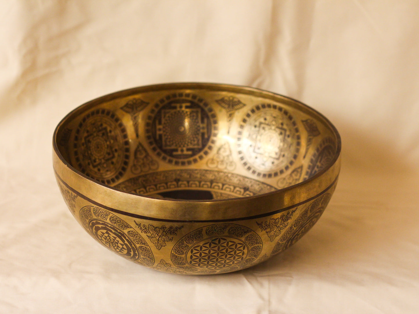 Mahakala Engraved Singing Bowl