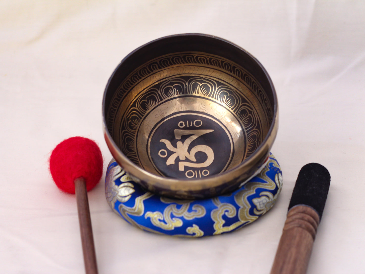 Om Engraved Singing Bowl