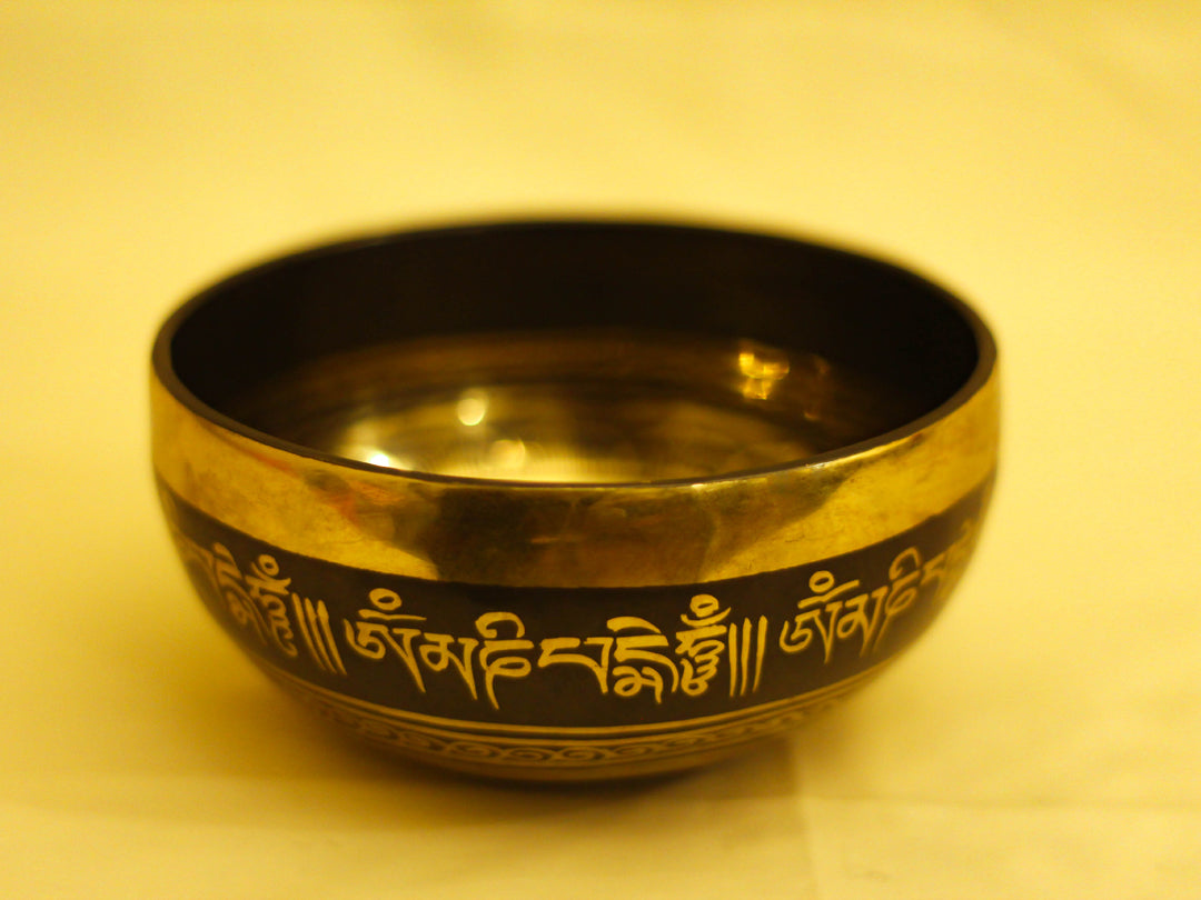 Om Engraved Singing Bowl