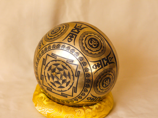 Shiva Engraved Singing Bowl
