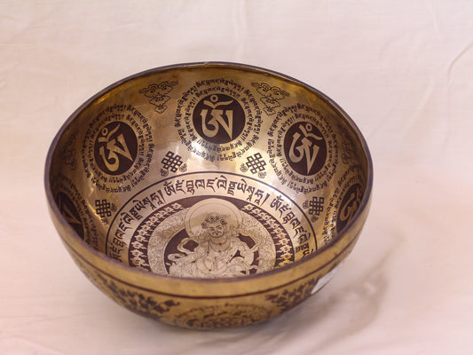 Jambhala Engraved Singing Bowl