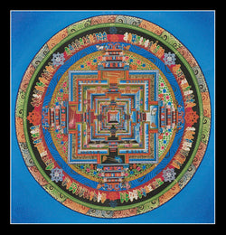 Kalachakra Mandala (In Blue)