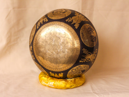 Medicine Buddha Engraved Singing Bowl