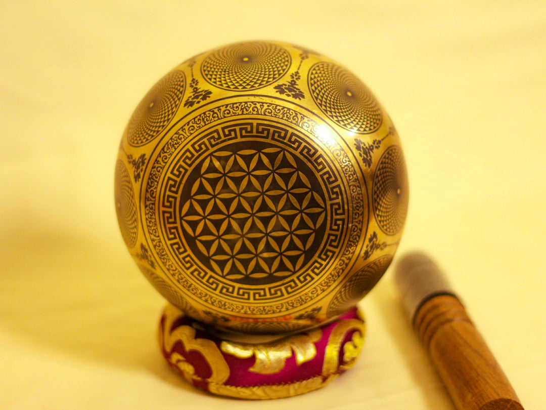 Chakra Engraved Singing Bowl
