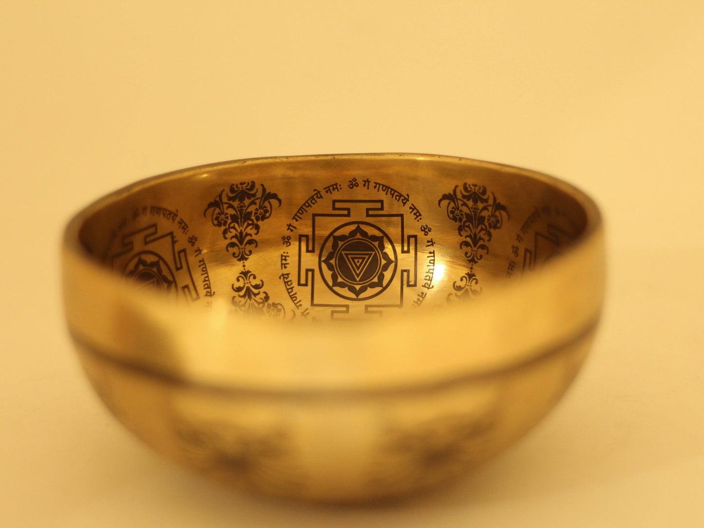 Ganesh Engraved Singing Bowl