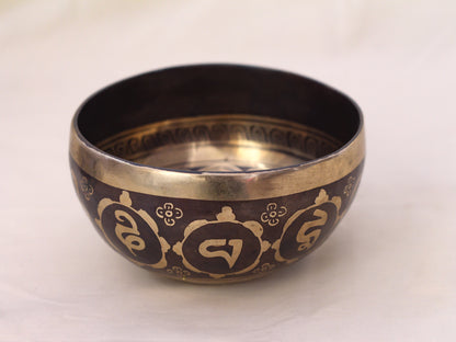 Om Engraved Singing Bowl