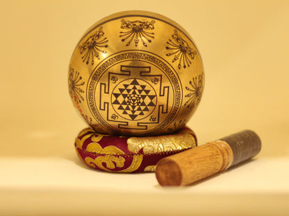 Ganesh Engraved Singing Bowl