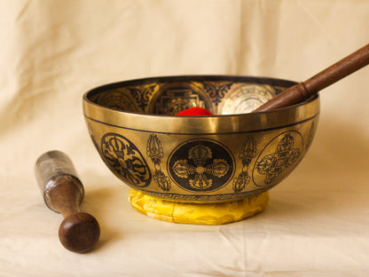 Sri Yantra Engraved Singing Bowl