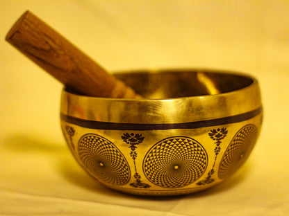 Chakra Engraved Singing Bowl