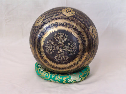 Eye Engraved Singing Bowl (Large)