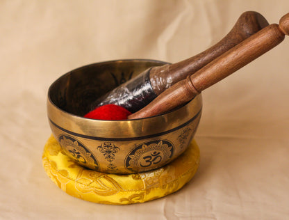 Ganesh Engraved Singing Bowl