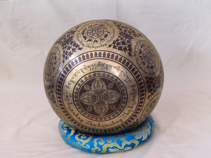 Jambhala Engraved Singing Bowl