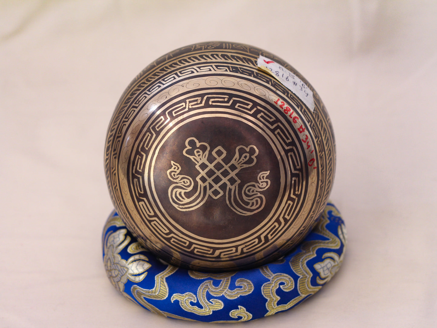 Lotus Mantra Engraved Singing Bowl