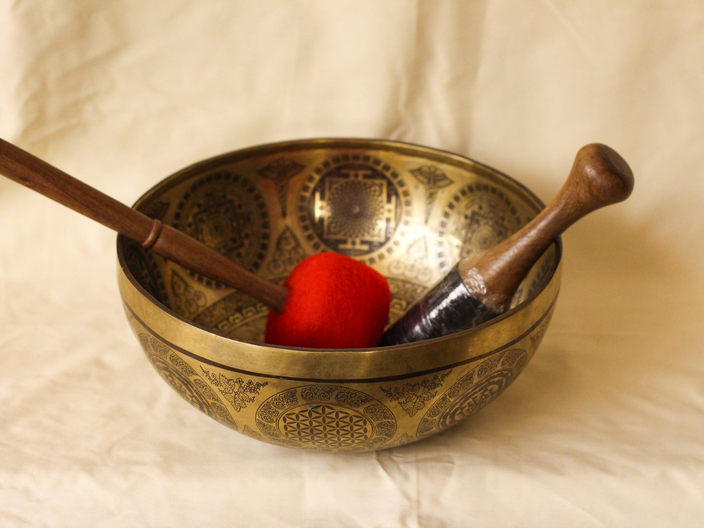 Mahakala Engraved Singing Bowl