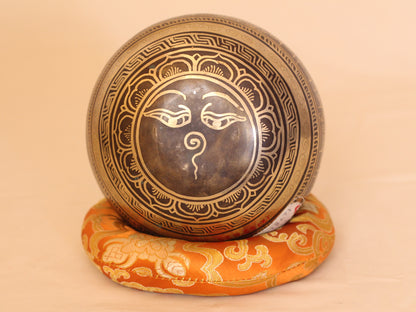 Om Mantra Engraved Singing Bowl