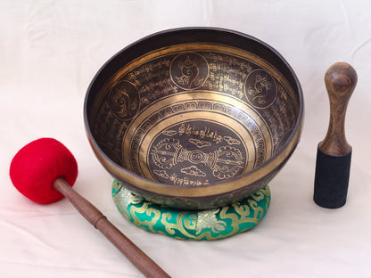 Vajra Engraved Singing Bowl