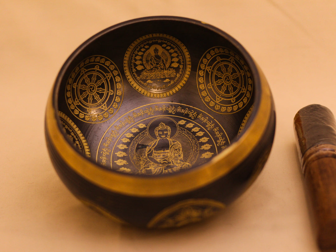 Buddha Engraved Singing Bowl (Machine Made)