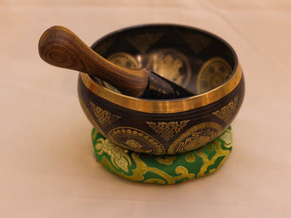 White Tara Engraved Singing Bowl (Machine Made)